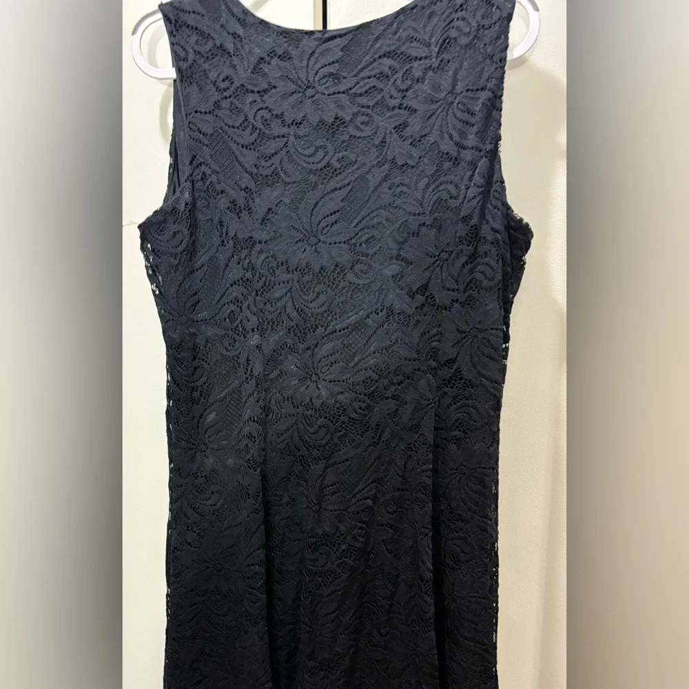 JM Collection Black Midi Dress​ - Picture 2 of 3